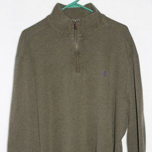 Green Polo by Ralph Lauren Quarter-Zip Pullover